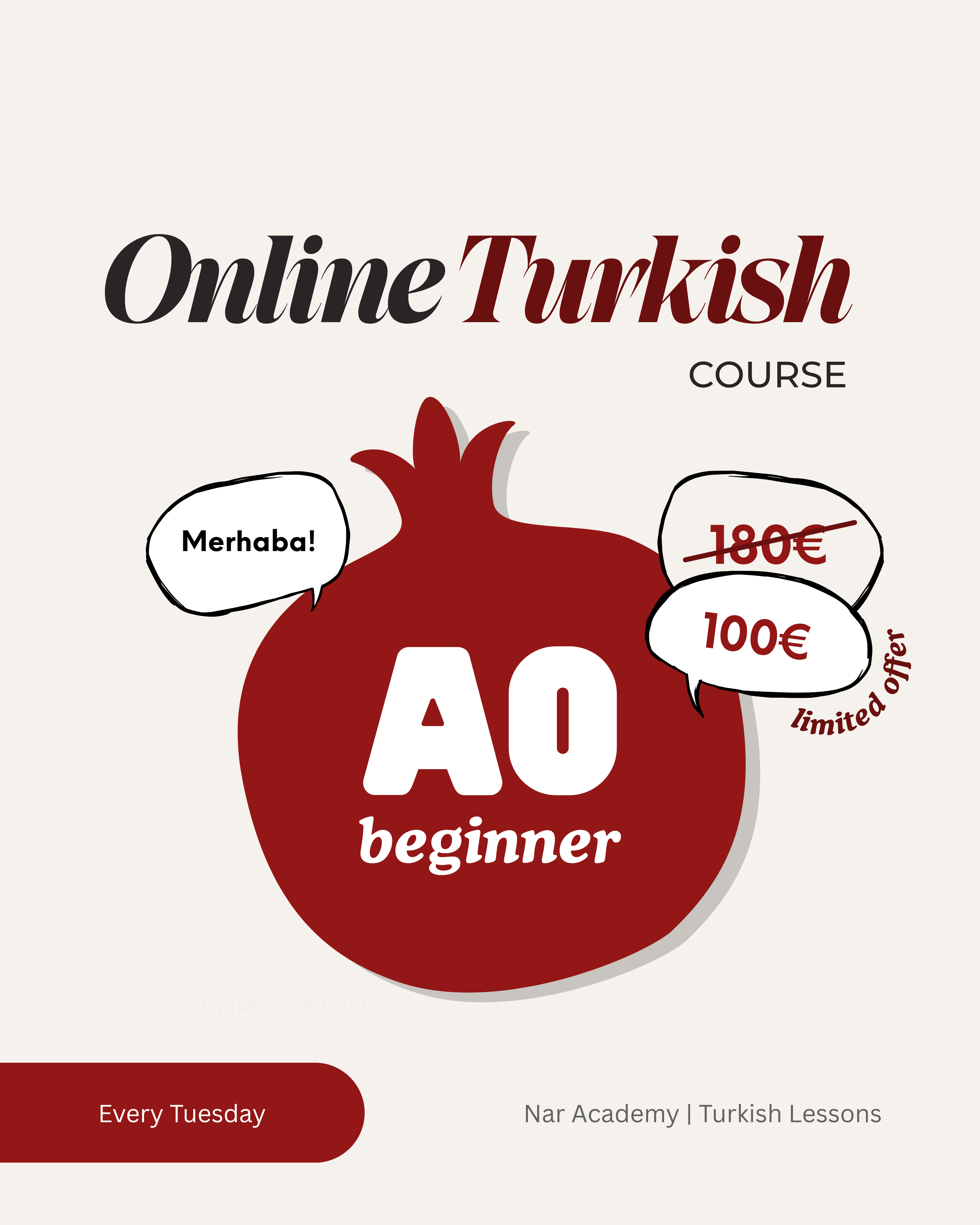 Learn Turkish From Zero - A0 Turkish Course by Nar Academy